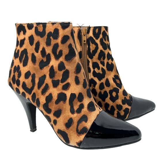 Jeffrey Campbell Shoes - Jeffrey Campbell Ibiza Black Animal Print High Heel Ankle Booties